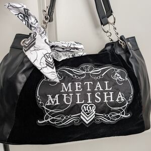 Metal Mulisha Black and White Shoulder Bag